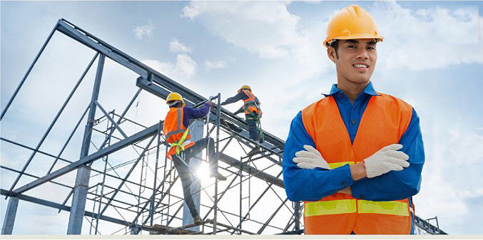 Smiling Construction worker