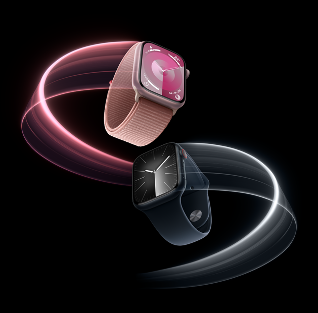 ساعة Apple&nbsp;Watch&nbsp;Series&nbsp;9‏ تدور بشكل دراماتيكي.