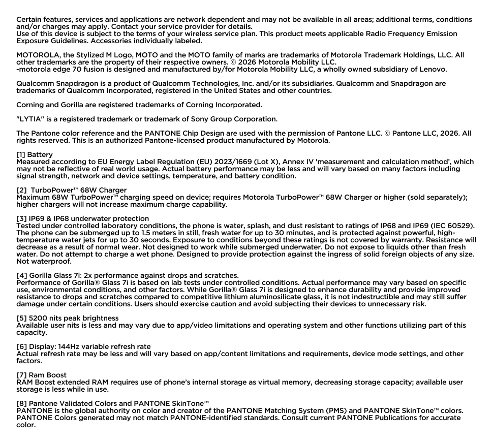 Disclaimers
